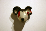 Gunshot, Shrapnel and Compression Wounds, Transposed onto the Heads of Cartoon Mice